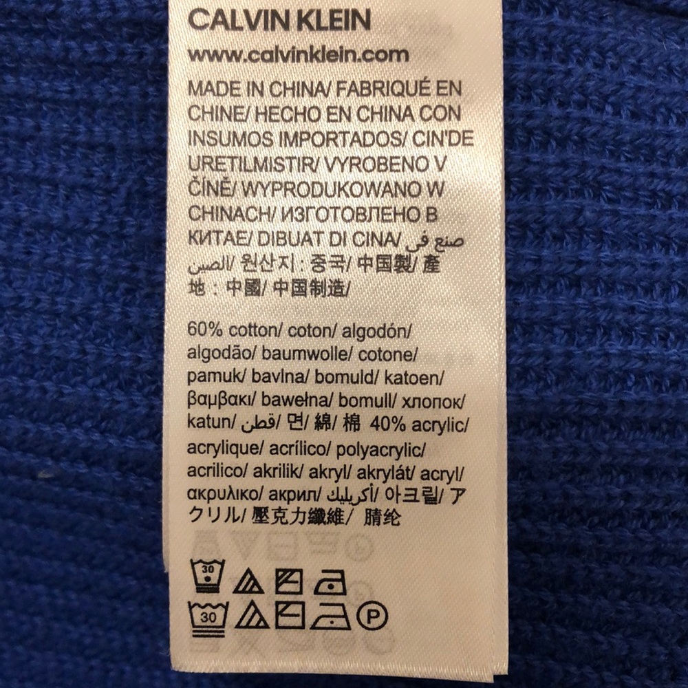 CALVIN KLEIN JEANS long cardigan w/two pockets - Picture 7 of 8